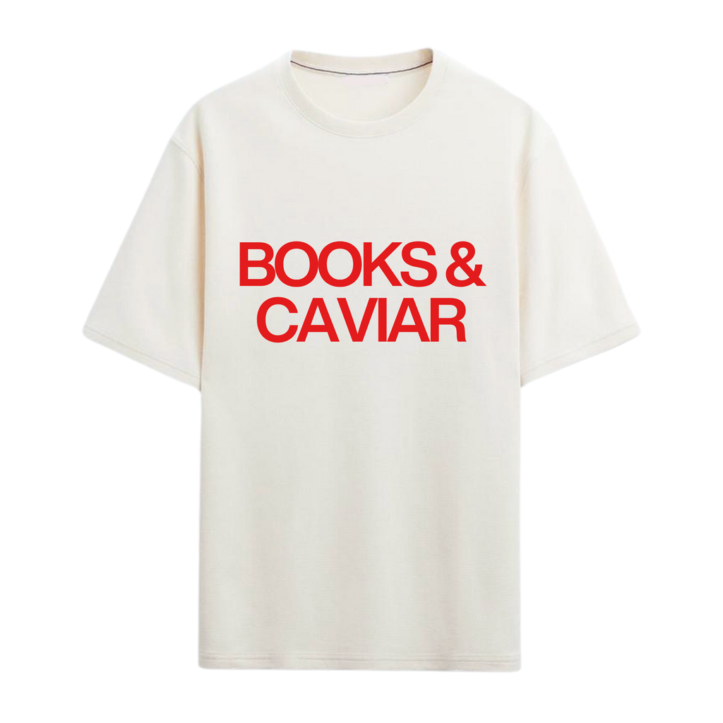 BOOKS & CAVIAR T-SHIRT