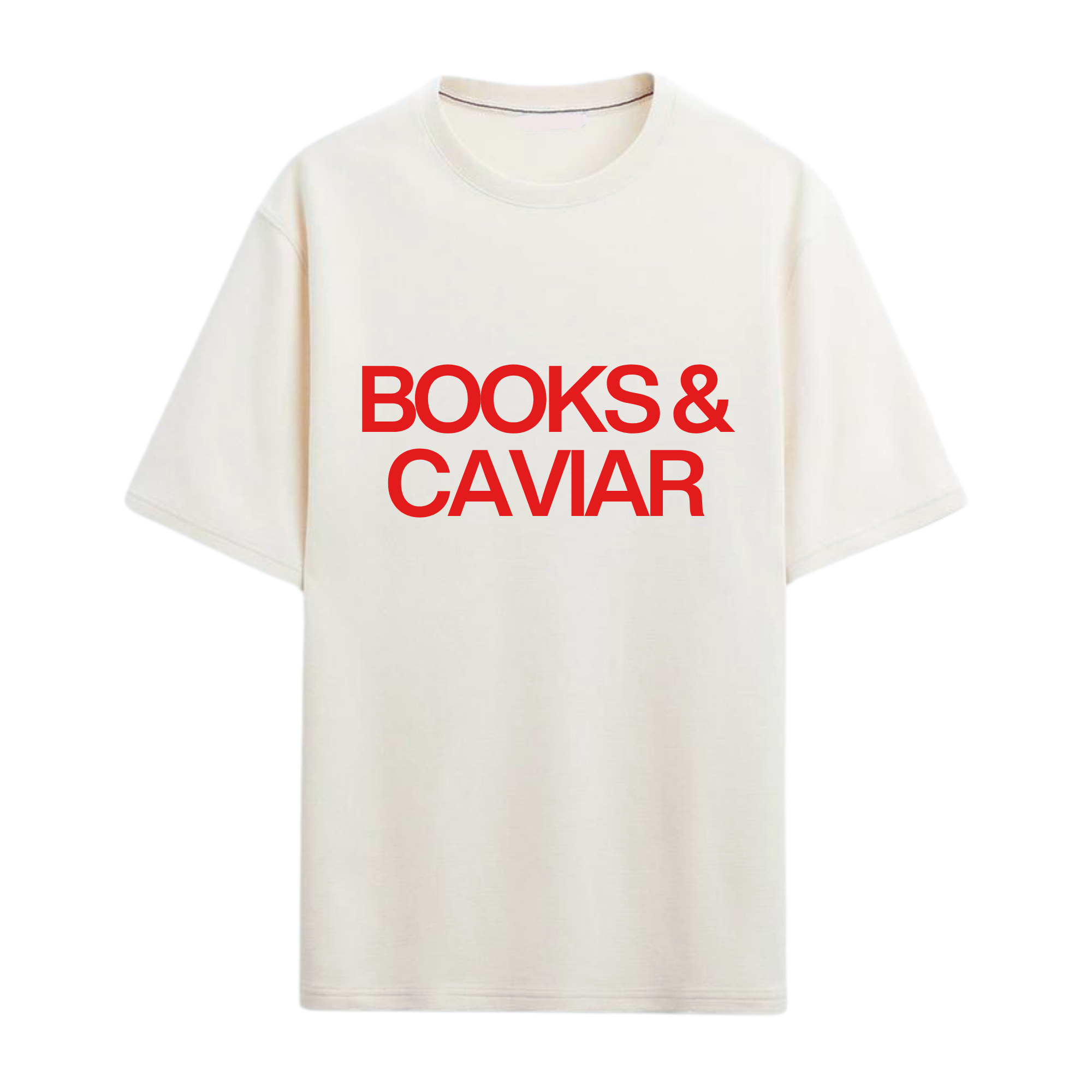 BOOKS & CAVIAR T-SHIRT